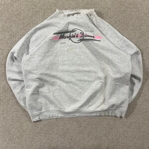 Vintage 90's Marge's diner crewneck with amazing fit and dogtooth collar